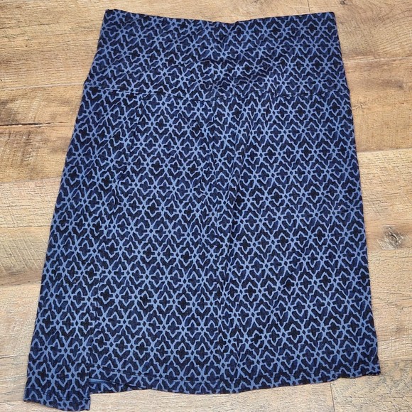 Athleta Blue Woman’s Printed Seaside Foldover Classic Skirt Size Medium - Picture 2 of 5